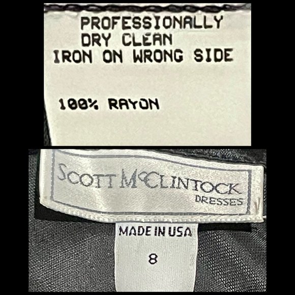 ⭐️HP(X2)⭐️VTG▪️SCOTT McCLINTOCK▪️Glitter Embellished Off-Shoulder Velvet Dress - Picture 7 of 10